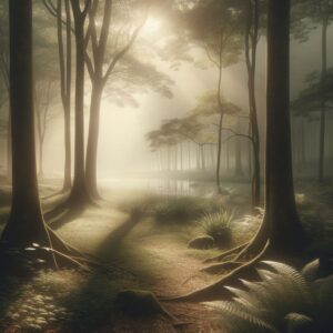 Gedenkstein umgeben von blühenden Blumen in einem friedlichen Garten